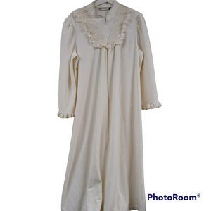 VTG 1970s Collectibles by JC Penney Nightgown Lace Robe Gown Size L